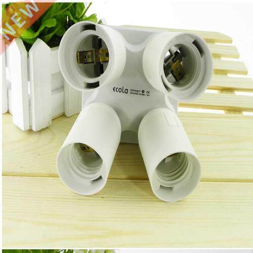 Base 4 In 1 E27 Base Bulb Adapter Holder Socket Splitter 1
