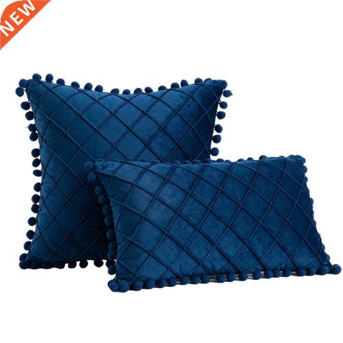 Inyahome Nordic Retro Ear Pillow Living Room Sofa Solid Colo