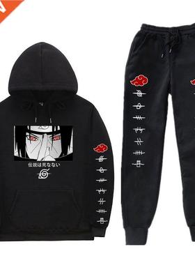 Japanese cartoon Cartoon Graphic Casual Tracksuit 2Piece Out