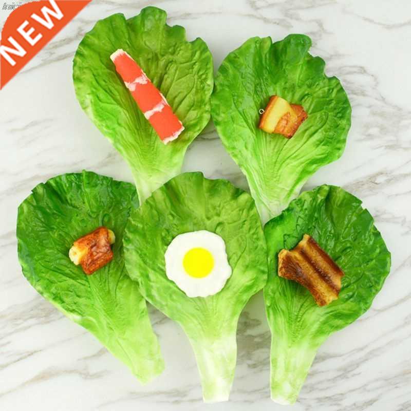Artificial Vegetable Lettuce Leaves Simulation Fake Lifelike