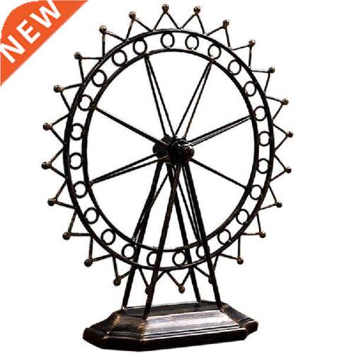 Ferris Wheel Metal Mold, Rotating Wrought Iron, Happy