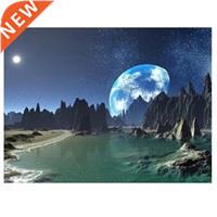 Landscape At Night Diamond Painter Decorates The Wall With