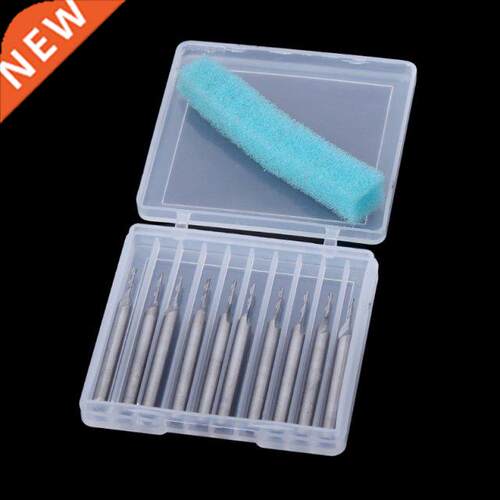 2021 New 10 Pcs 1/8 1mm Double Flute Spiral Carbide Flat No