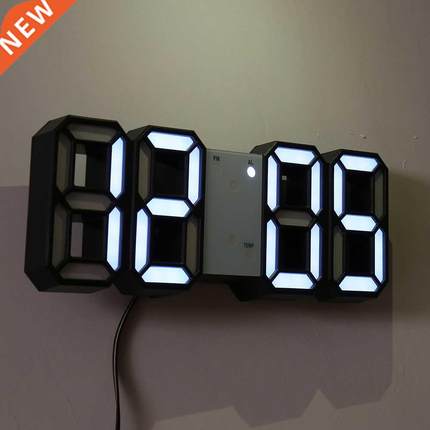 Wall Clock Watch Clock 3D Led Digital Modern Design Living