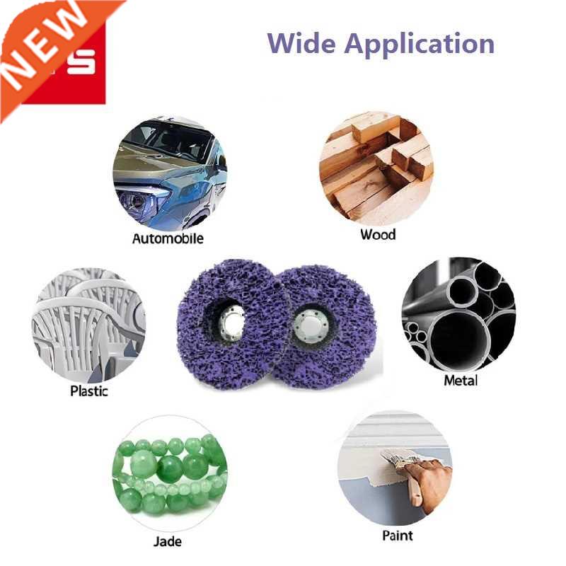 2/5pcs 125mm Grind Disc Abrasive Wheel Paint Rust Remover Po