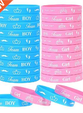 Boy or Girl Gender Reveal Party Team Bride Bracelet