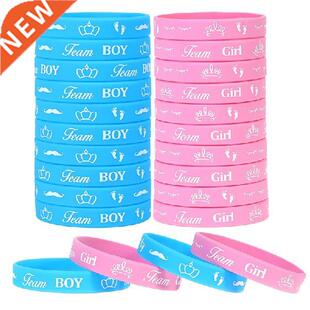 Boy or Girl Gender Reveal Party Team Bride Bracelet
