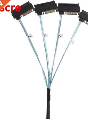 Internal Mini SAS SFF-8643 to (4) 29Pin SFF-8482 Connectors