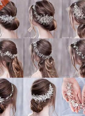 Luxurious Flower Headbands Tiaras Wedding Hair Accessories F