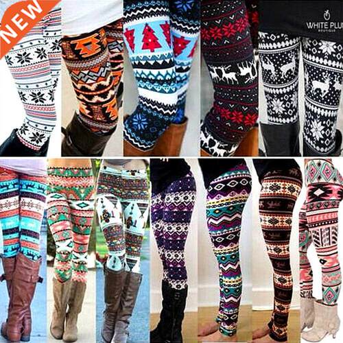 Fashion Women's HOT Leggings Pants Print High Waist Leggings
