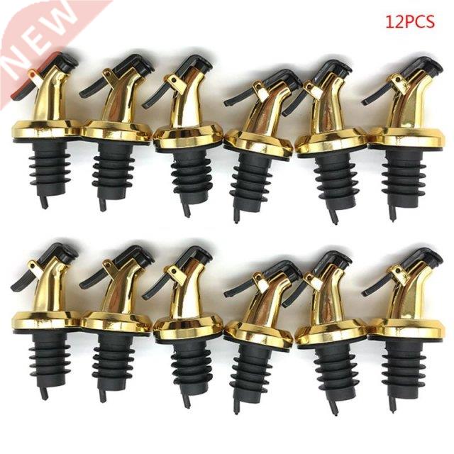 12pcs Olive Oil Sprayer Liquor Dispenser Wine Pourers Flip T