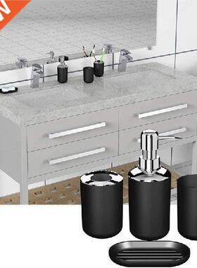 4pcs Luxury Bathroom Accessories Plastic Toothbrush Holder