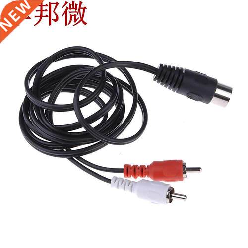 1.5m 5 PIN DIN Male to 2RCA Male Cable Professional 5-pin Di