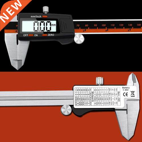 Dgtal Verner Calper 6 nch 0-150mm Stanless Steel Elect