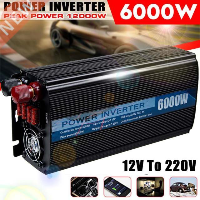 12000W Peak Car Inverters Modified Sine Wave Solar Power DC