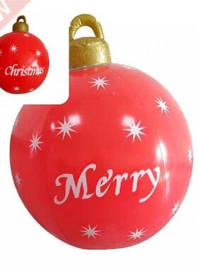 Creative Christmas Ball Smooth Surface PVC Xmas Themed