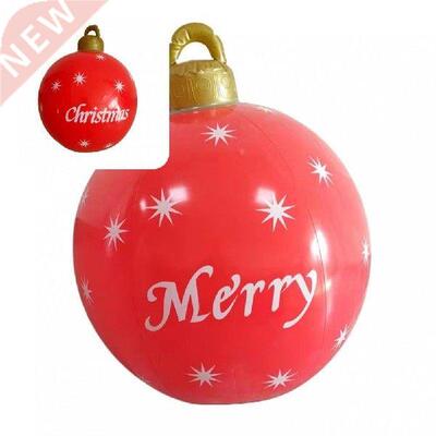 Creative Christmas Ball Smooth Surface PVC Xmas Themed