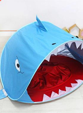 Children Cartoon Shark Beach Tent Portable Folding Swimming