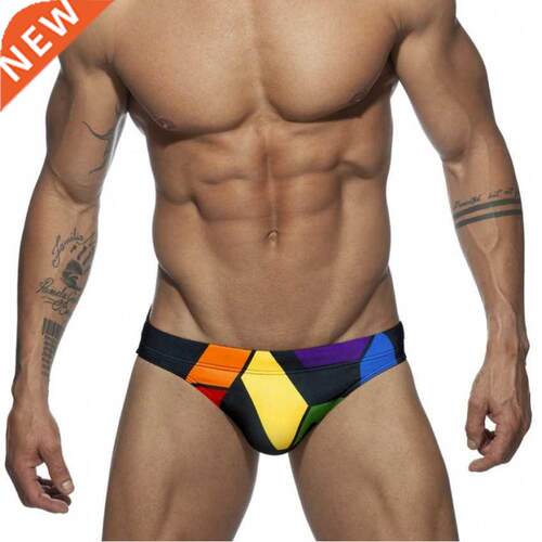 Man's Brand Swimming Briefs Low Waist Swimwear drop With Pus