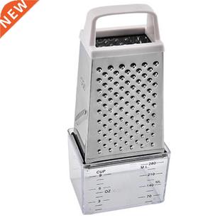 Box Grater Container 4 Sided Blades Stainless Steel Manual H