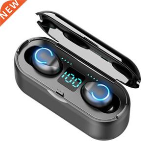 F9 8 Wireless Headphones Bluetooth Earphone 5.0 Touch Contr