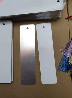 Free shipping 10pcs/lot Sublimation Blank Metal Bookmark For