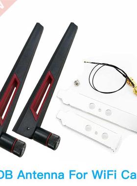 2x8Dbi Dual Band M.2 IPEX MHF4 U.fl 20cm 0cm Cable to RP-SM