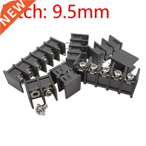 10Pcs Black KF45 9.5mm 2/3/4/5/6 Pin PCB Screw Terminal Bloc