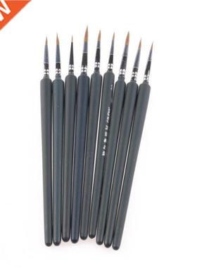 New 9Pcs Brush Pen For Sketched Lines Gouache Watercolor Pai