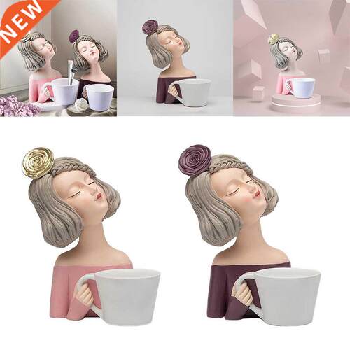Girl Resin Art Character Statue Sculpture Home Living Room