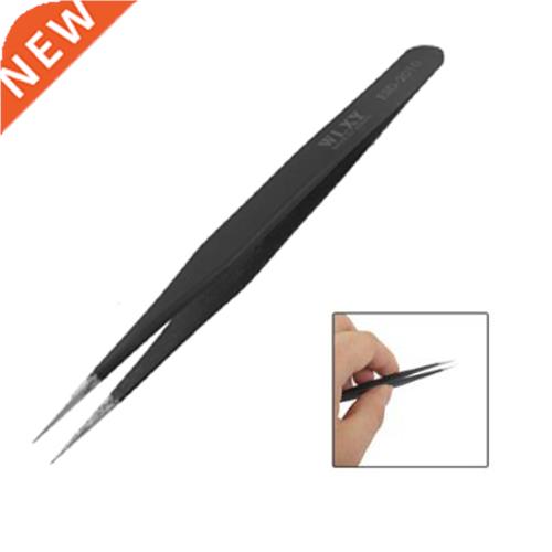 10x 11cm Silver Tone Black Hand Tool Pincers Straight ESD Tw