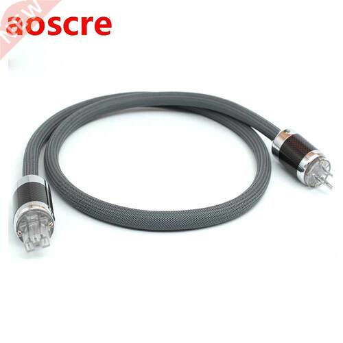 Yter SPX-28 OFC Silver plated power cable Carbon fiber Rhodi