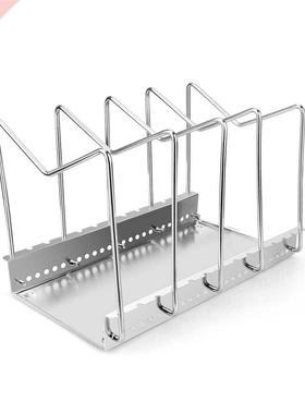 Organisateur de cuisine Pot couvercle support inox porte-cui