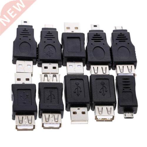 10pcs OTG 5pin F/M Mini Changer Adapter Converter USB Male t