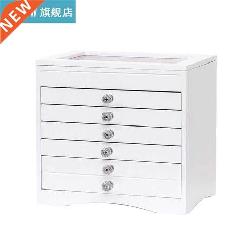 High Large Gloss Wooden Jewellery Box Armoire Bracelet Organ