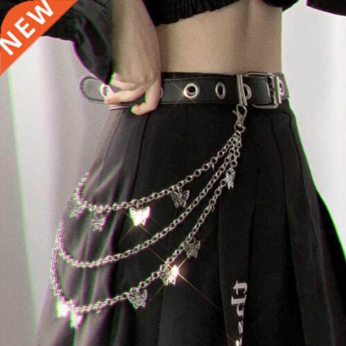 Novelty! Women's Two Layer Butterfly Chain Hip Hop P