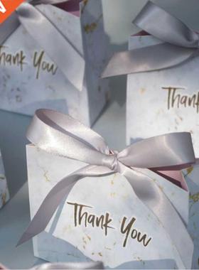 New Creative Mini Grey Marble Gift Bag Box for Party Baby Sh