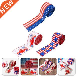 Ribbon Gift Day Independence Flag Wrapping 4Th July