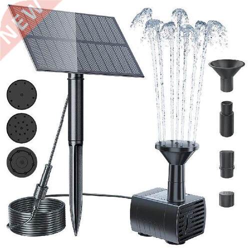 Solar Water Fountain Pool Pond Waterfall Fountain Garden