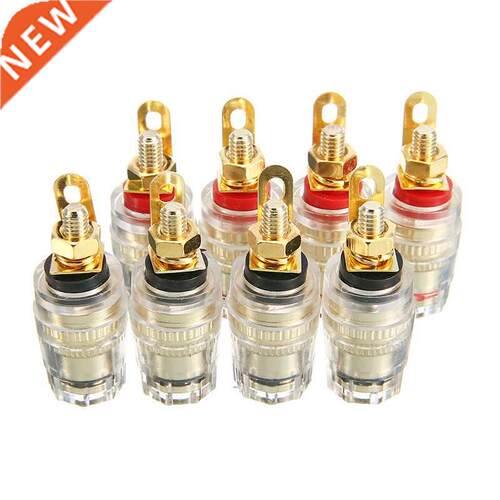 8pcs 4mm Amplifier Speaker Terminal Binding Post Banana Plug