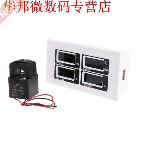 4in1 Digital Ammeter Voltmeter Watt Power Energy Meter AC 80