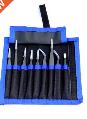 Tweezers Kit Antis-static Stainless Steel Precise Jewelries-