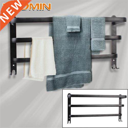 HOOMIN Towel Holder Aluminum Towel Rack Rod Bathroom