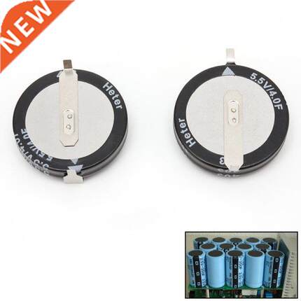 2 Pcs 4.0F 5.5 V Super Capacitor H-Type Button Smart Capacit