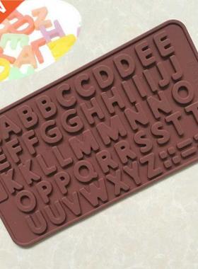 1pc 48 Letter Alphabet Silicone Chocolate Molds Cake Cupcake