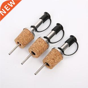 5PCS Stainless Steel Pourer Cork Design Bottle Dust Cover