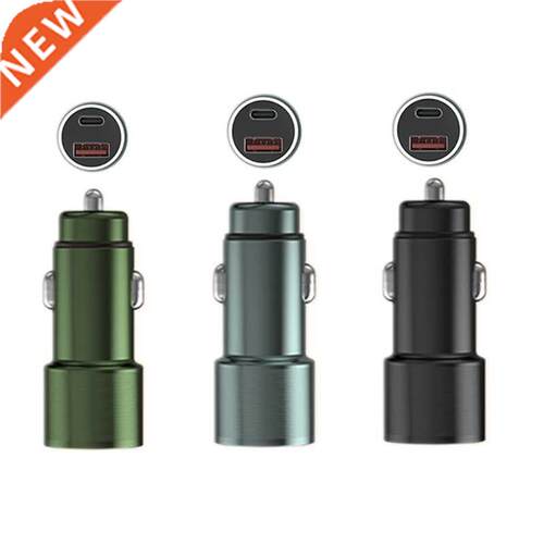 Durable Car Fast Charger QC.0 PD & USB 2 Devices Sim