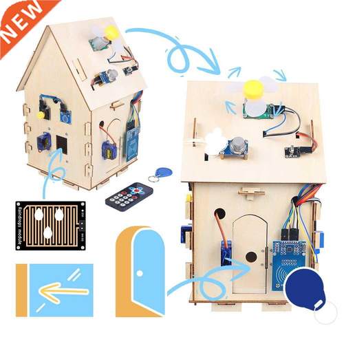 Wooden House Intelligent Home Starter Kit Electronics Home A