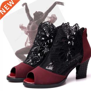 Women Latin Dance Shoes Tango Salsa Sandals Dancing/Training