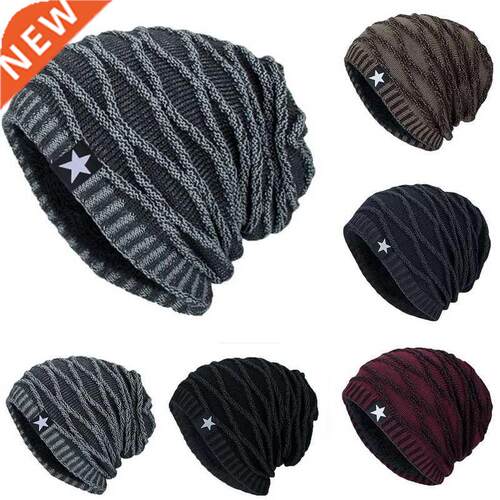 Unisex Knit Caps Cap Men Women Beanie Solid Oversized Beanie